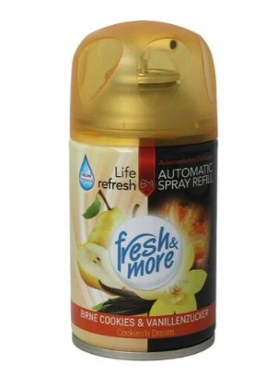 (de) Fresh & Amp; More, Birne Cookies & Amp; Vanille, Oro Gaiviklio Užpildas, 250 Ml (vokietijos Produktas) (de) Fresh & Amp; More, Birne Cookies & Amp; Vanille, Oro Gaiviklio Užpildas, 250 Ml (vokietijos Produktas)
