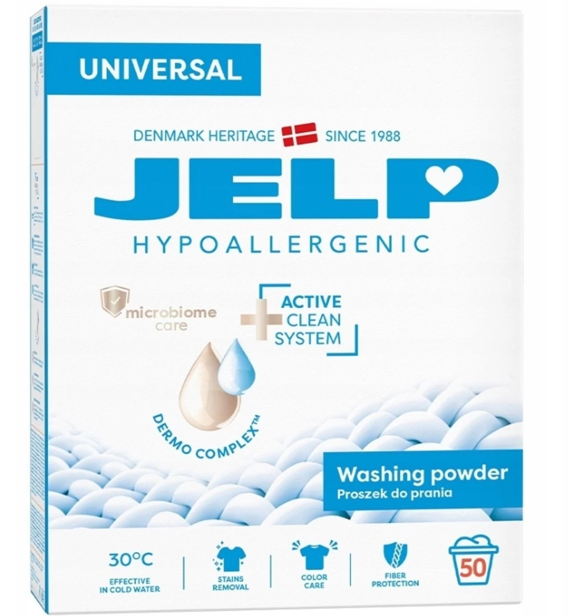jelp, Hipoalerginiai Skalbimo Milteliai, įvairios Paskirties, 3 Kg