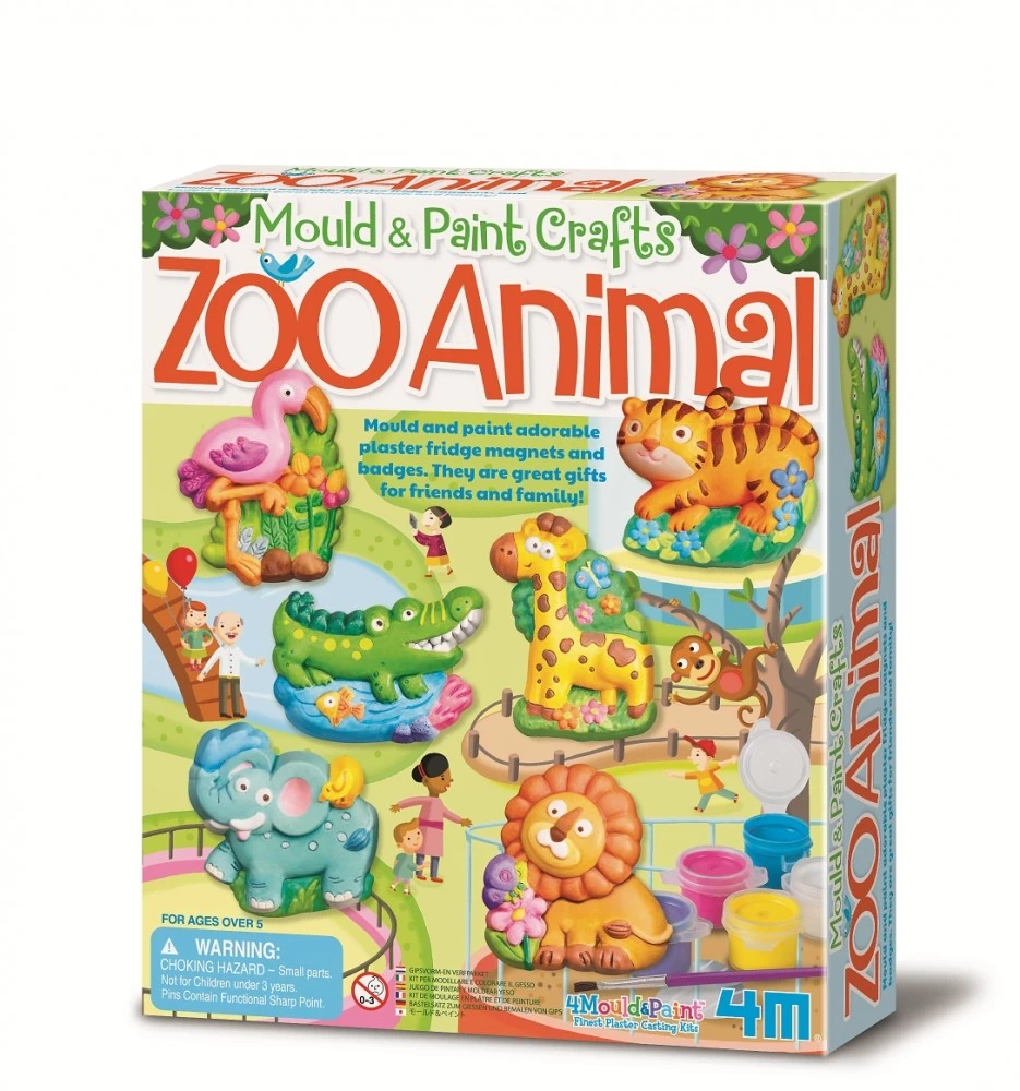 4m Mould &amp; Paint Zoo     animals