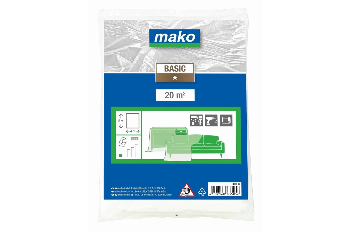 4x20mx0,007mm UŽDANGA MDPE  MAKO STANDART 835020