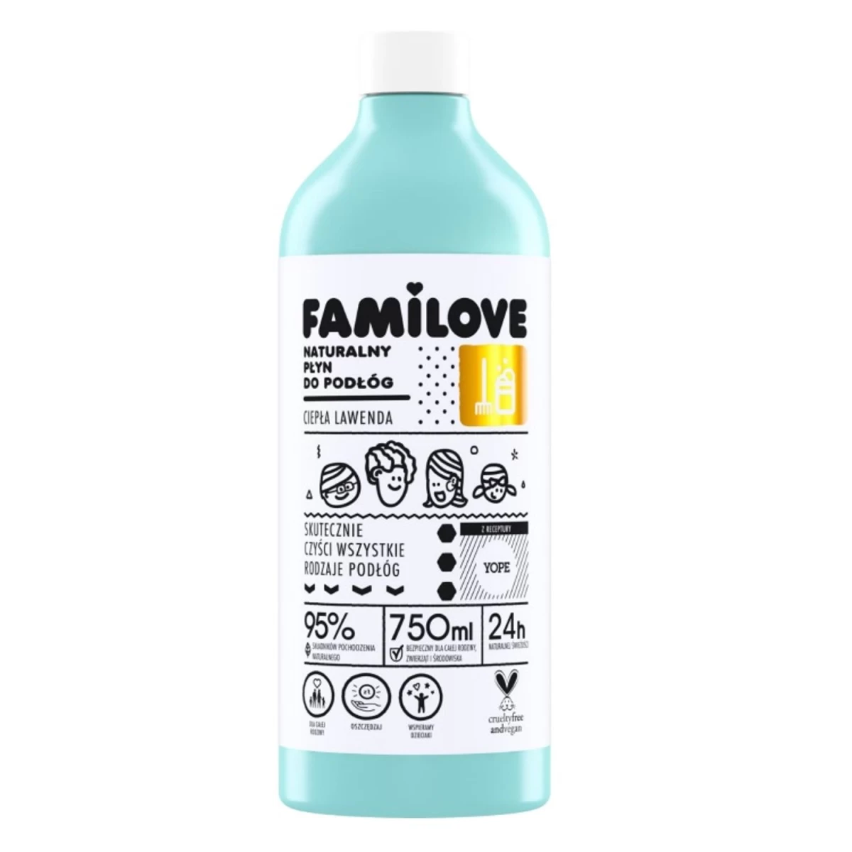 yope Familove Natūralus Grindų Valiklis, 750 Ml