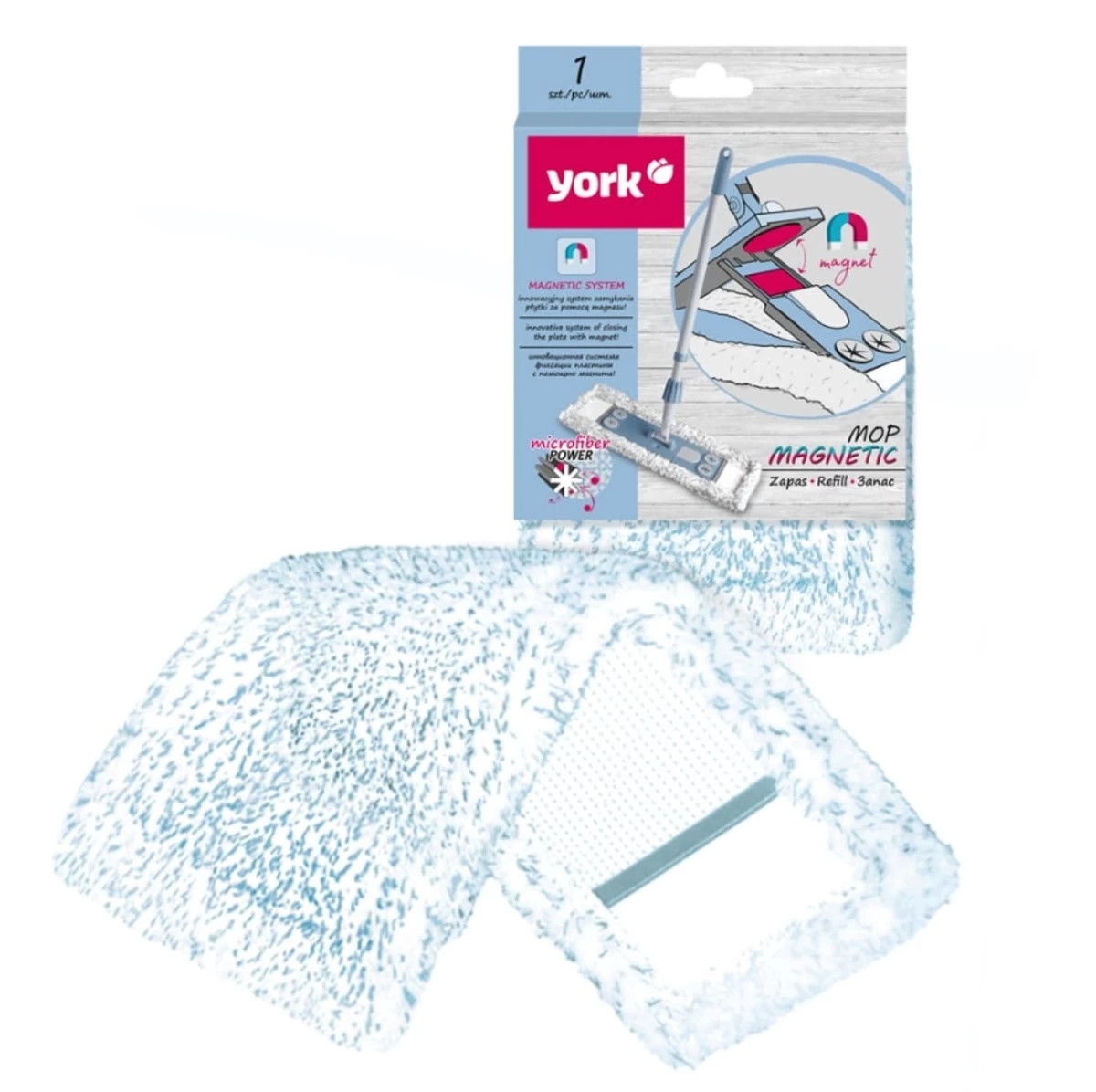york, Magnetinio Plokščiojo šluostytuvo Papildinys, 1 Vnt.