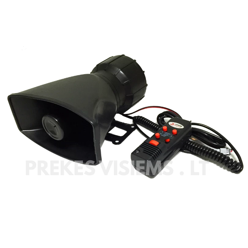 5 tonų 60W garso sirena su mikrofonu