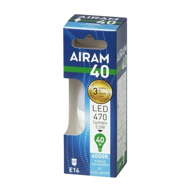 5,5W/840 E14 LED LEMPA ŽVAKUTĖS FORMOS