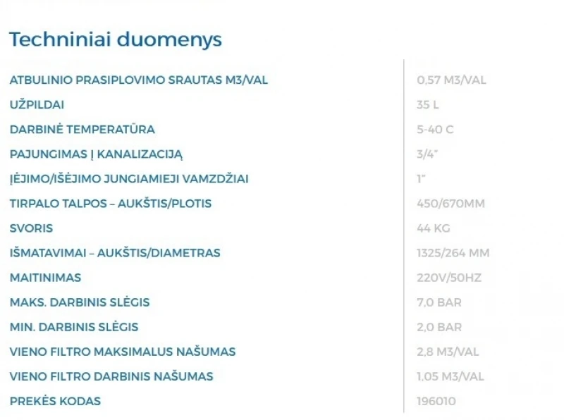 Automatinis minkštinimo filtras AUTOTROL S-21 D9