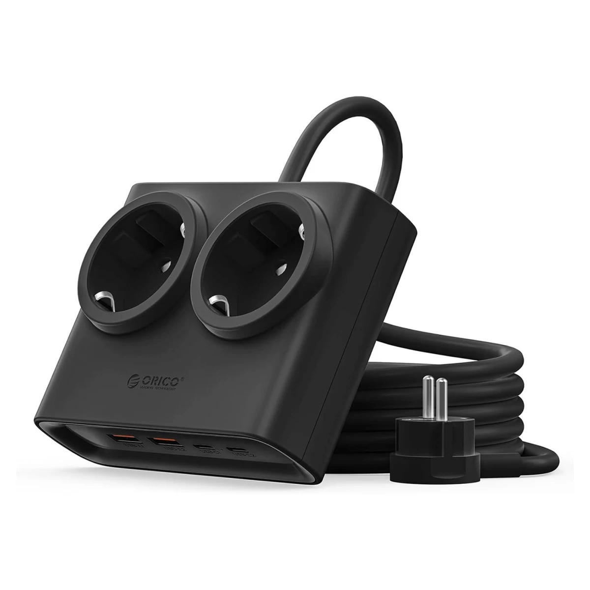 6-in-1 Maitinimo Juosta Ac Usb-a Usb-c 25 W – Juoda
