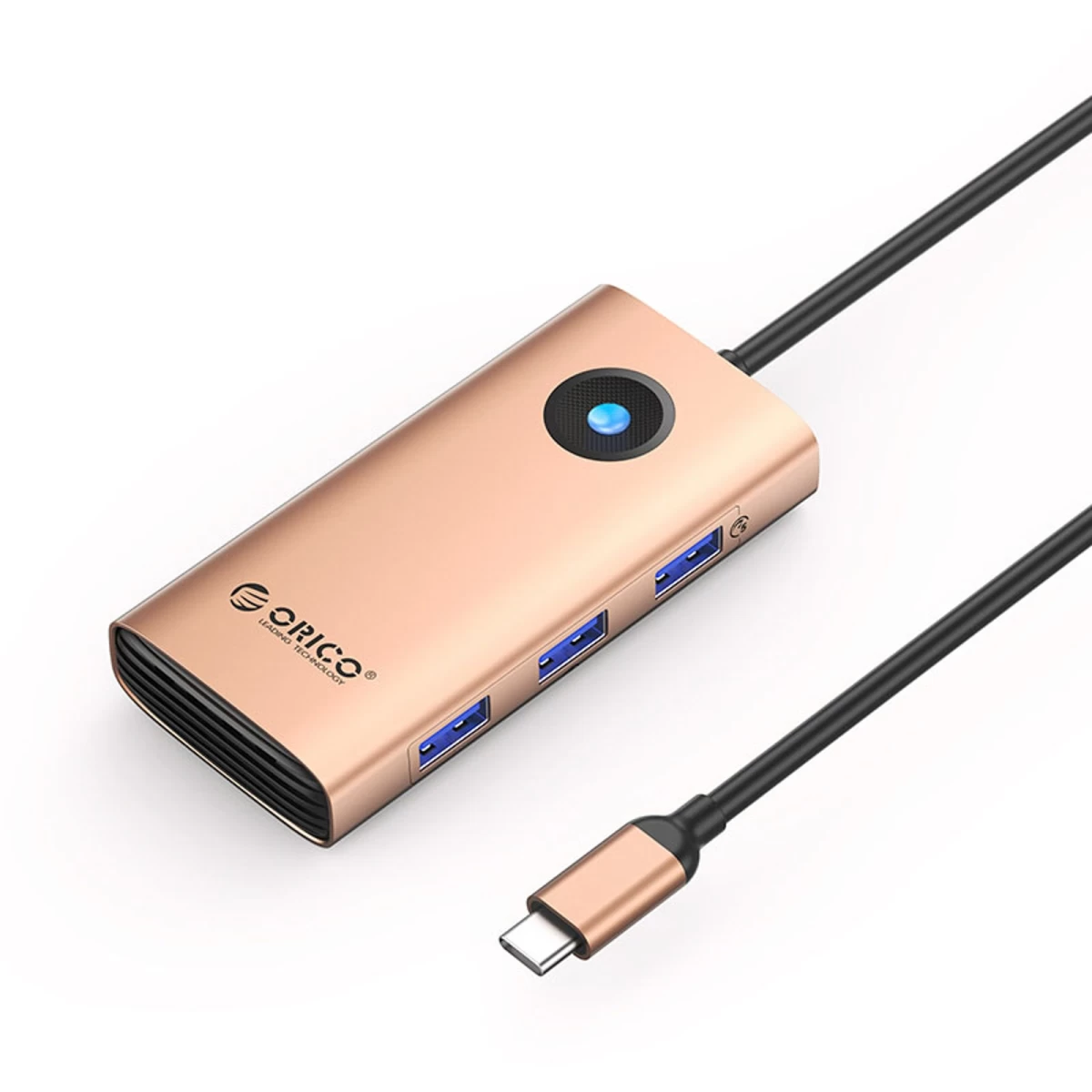 6-in-1 Usb-c Doko Stotis – Usb-a, Usb-c, Hdmi, Rj45, Pd 100 W, 4k, 30 Hz, 2,5 G – Rožinė Auksinė