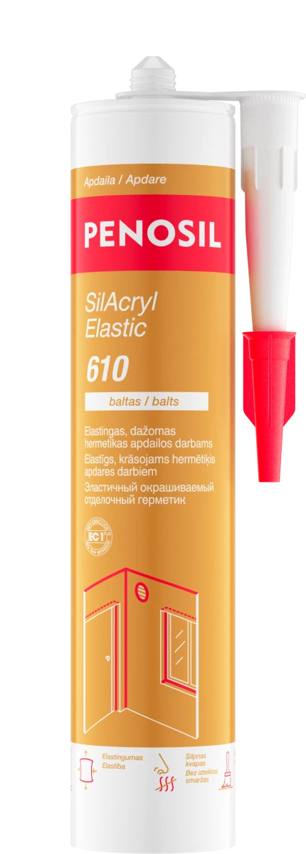 Elastingas dažomas hermetikas PENOSIL SilAcryl Elastic 610