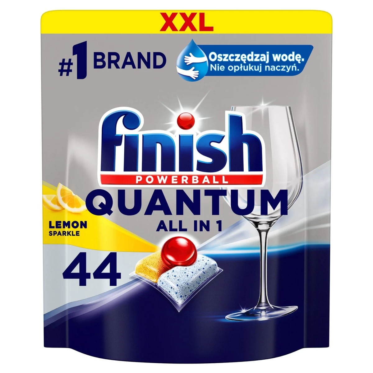 finish, quantum All In 1 Citrinų Ploviklio Kapsulės, 44 Vnt.