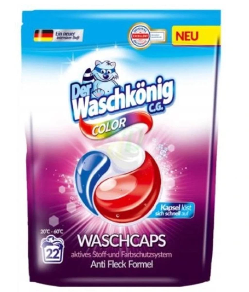 Waschkonig, Spalvotos Kapsulės, 22 Vnt.