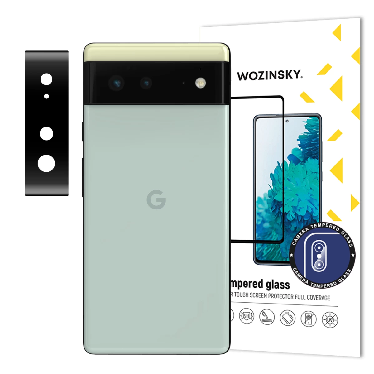 9h Grūdintas Stiklas Kamerai, Skirtas google Pixel 6 Full Camera Glass