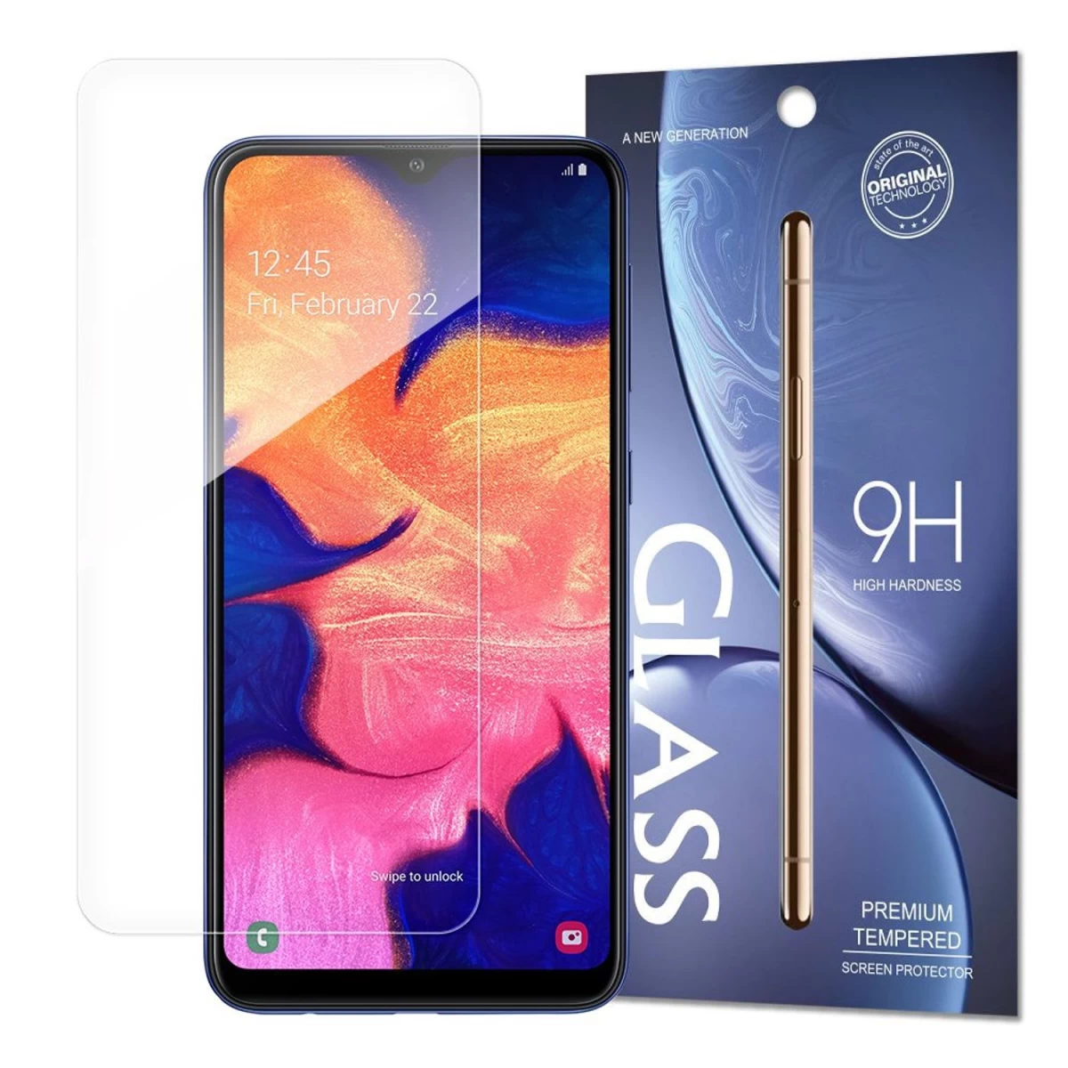 9h Grūdintas Stiklas samsung Galaxy A10 (pakuotė - Vokas)