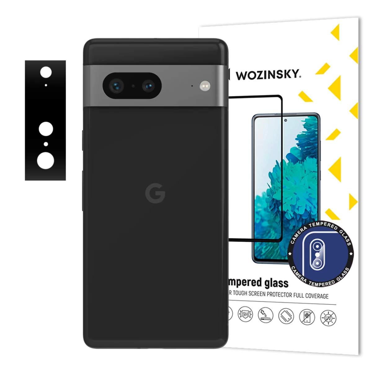 9h Grūdintas Stiklas, Skirtas google Pixel 7 Pilnam Kameros Stiklui