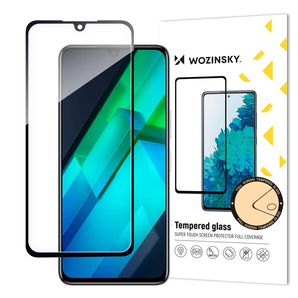 9h Grūdintas Stiklas Visam infinix Note 12 G96 Ekranui Su case Friendly Rėmeliu, Juodas