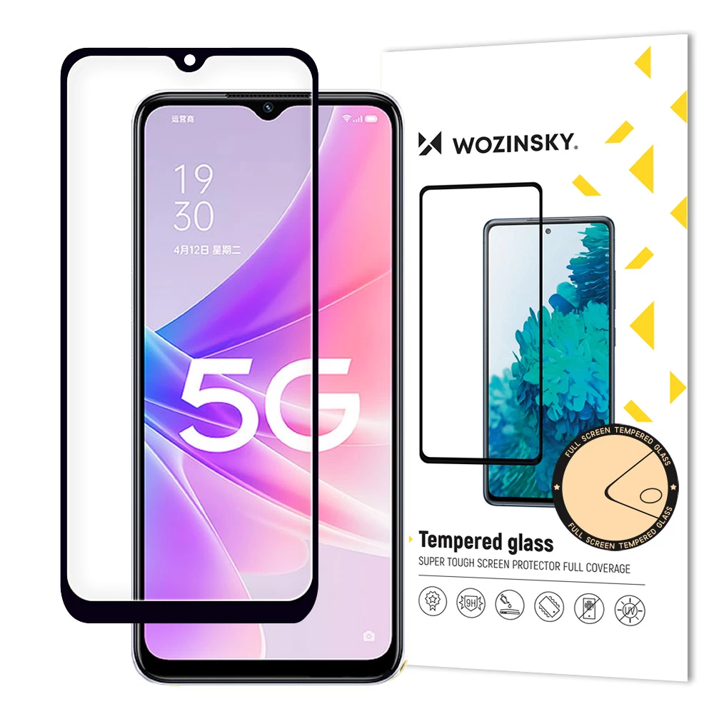 9h Grūdintas Stiklas Visam Oppo A77 4g / A57 4g / A57s / A57e Ekranui Su case Friendly Rėmeliu, Juodas 9h Grūdintas Stiklas Visam Oppo A77 4g / A57 4g / A57s / A57e Ekranui Su case Friendly Rėmeliu, Juodas
