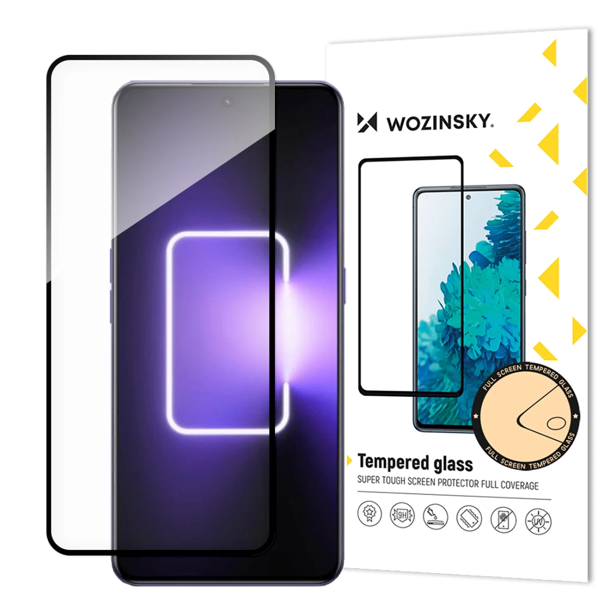 9h Viso Ekrano Grūdintas Stiklas Realme Gt Neo 5 / Realme Gt3 Su Juodu Rėmeliu
