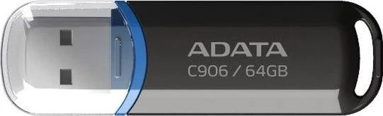 A-data Ac906-64g-rbk Flash Diskas (64 Gb /usb 2.0 / Juodos Spalvos )