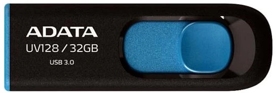 A-data Dashdrive Uv128 (32 Gb /usb 3.0 / Juoda/mėlyna )