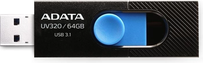 A-data Uv320 64 Gb (64 Gb / Juoda / Mėlyna )