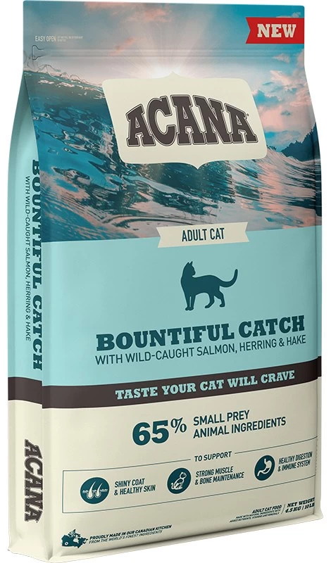 ACANA Bountiful Catch sausas kačių maistas, 4.5 kg, žuvies pagrindu