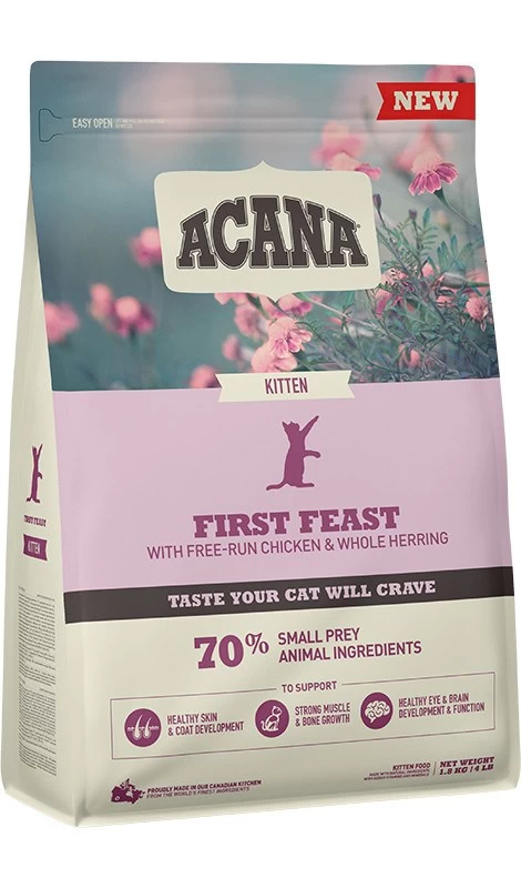 ACANA First Feast sausas kačių maistas kačiukams, 1.8 kg, vištiena