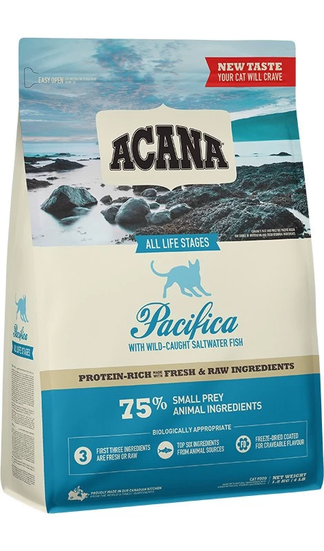 Acana Pacifica sausas kačių maistas, 1,8 kg, be grūdų, žuvies pagrindu