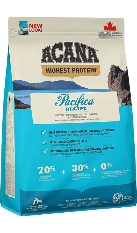 Acana Pacifica visavertis sausas pašaras šunims, 2kg