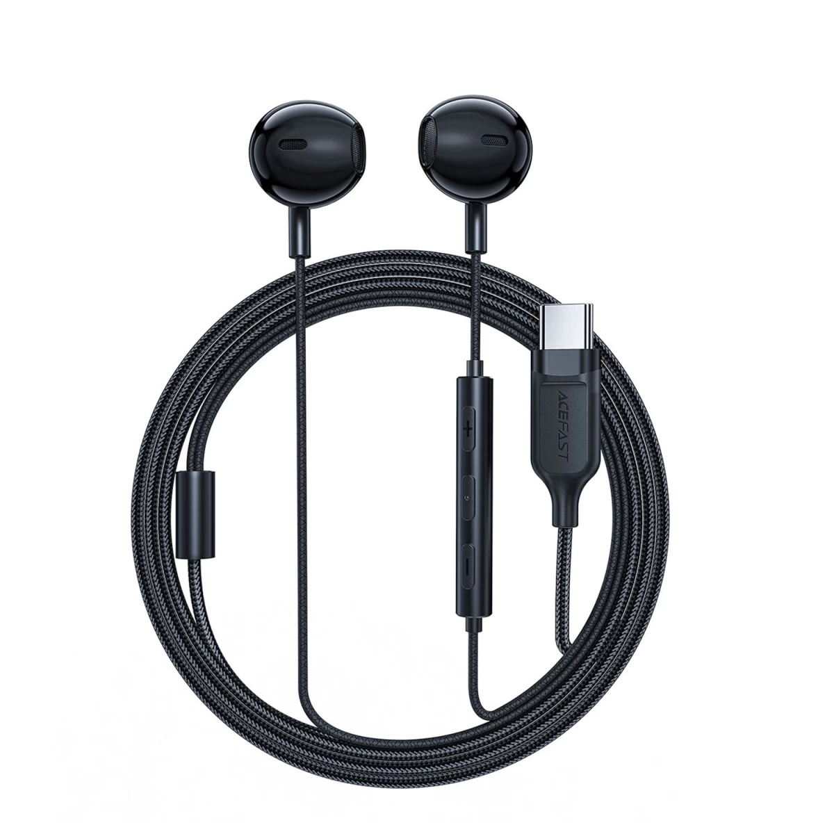 Acefast L2 Ausinės į Ausis Su Usb-c Jungtimi, Mikrofonu Ir Nuotolinio Valdymo Pulteliu 1,2 M - Juodos Spalvos Acefast L2 Ausinės į Ausis Su Usb-c Jungtimi, Mikrofonu Ir Nuotolinio Valdymo Pulteliu 1,2 M - Juodos Spalvos