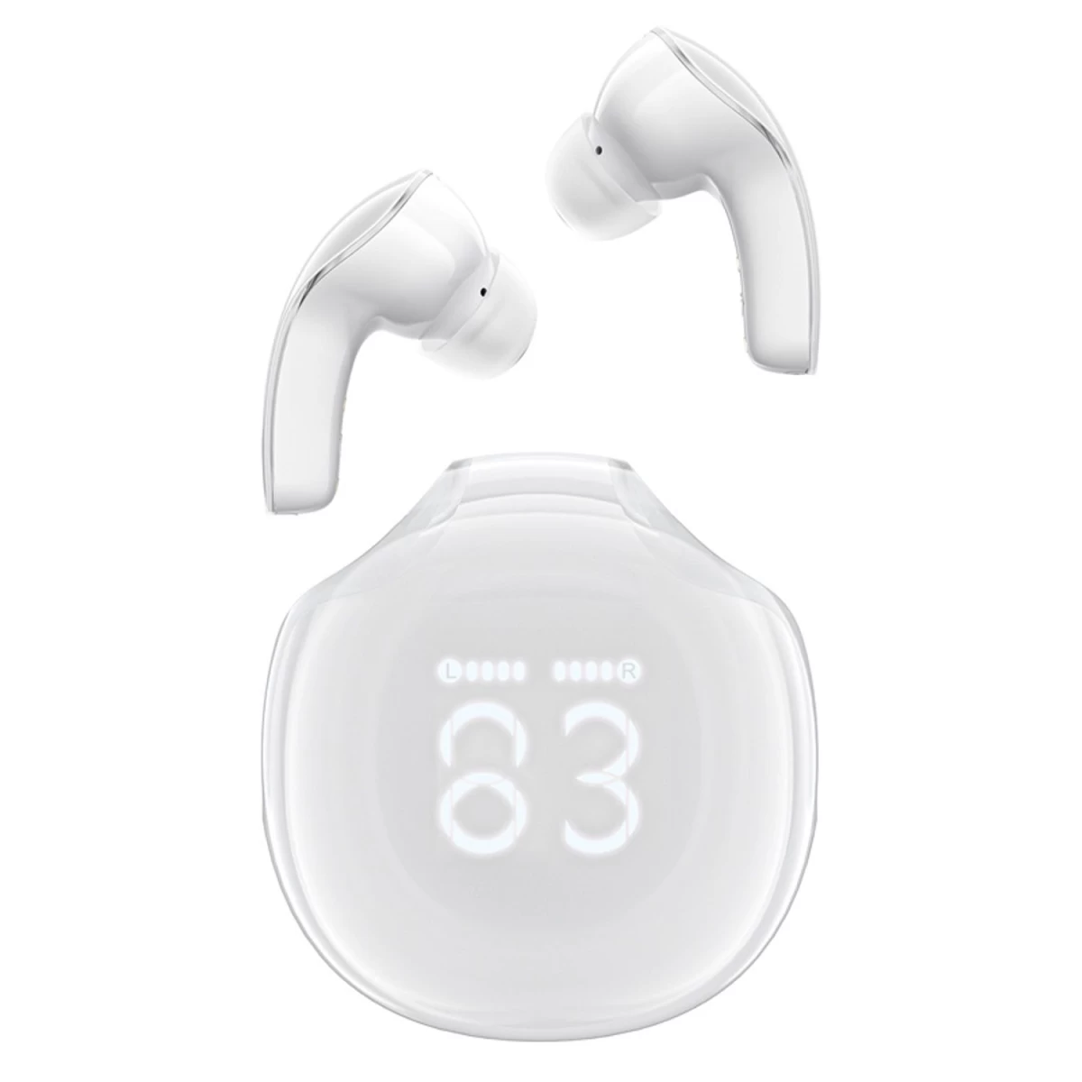 Acefast T9 bluetooth 5.3 Belaidės Ausinės į Ausis - Baltos Spalvos
