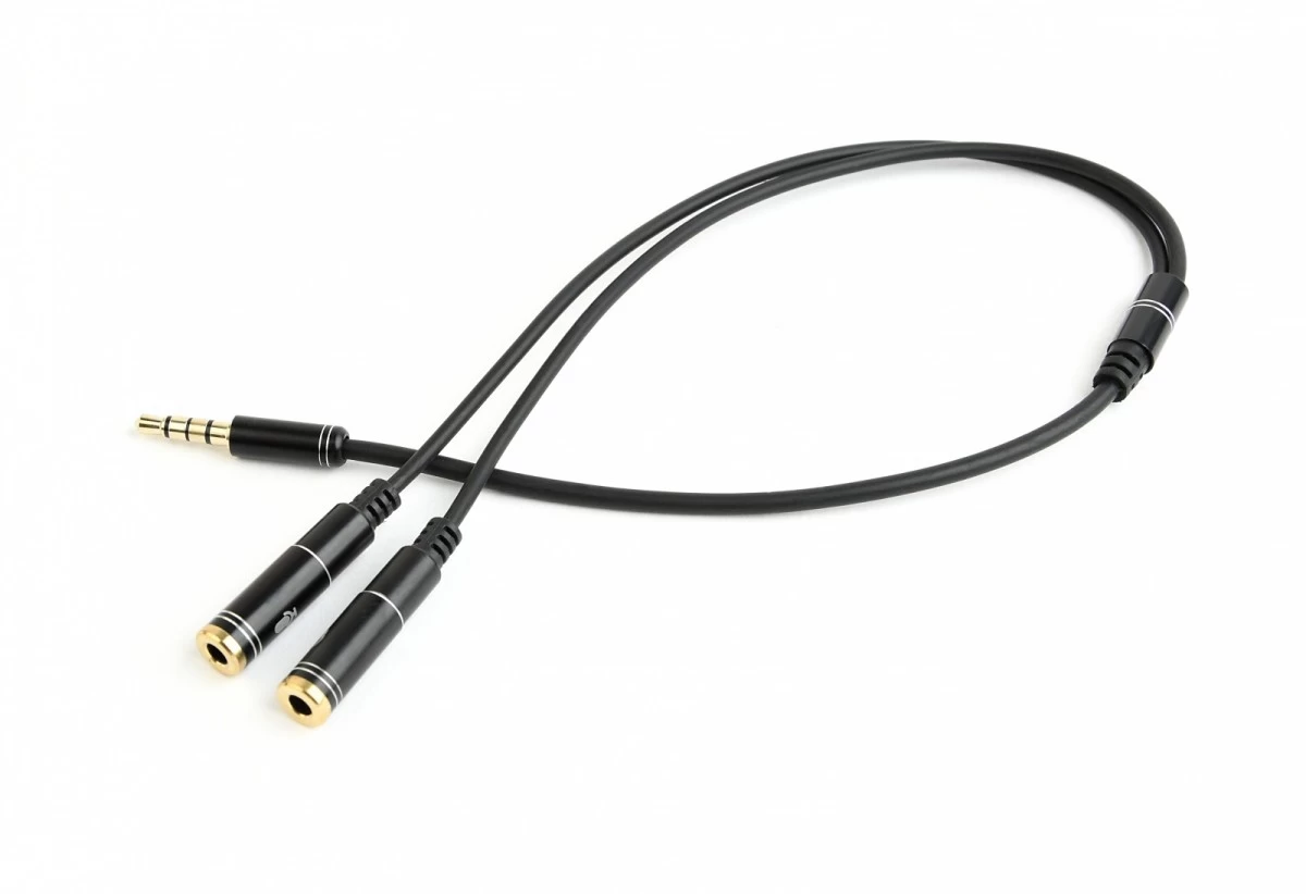 Adapter audio microphon 3.5mm mini Jack/4PIN/0.