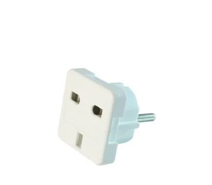 Adapter GEMBIRD A-AC-UKEU-001 (English F - PL (10A) M; white color)