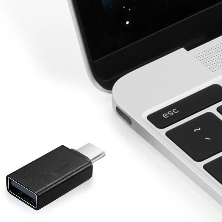 Adapter GEMBIRD A-USB2-CMAF-01 (USB type C M - USB 2.0 F; black color)