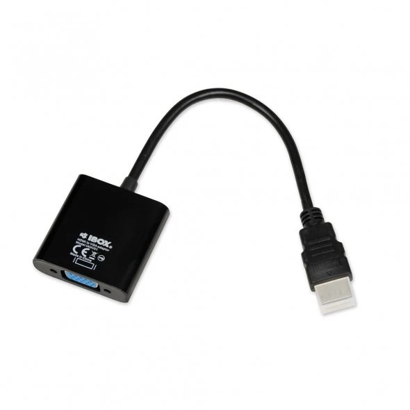 Adapter IBOX IAHV01 (HDMI M - D-Sub (VGA) F; 1m; black color)