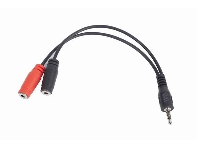 Adapter Mini Jack(M)     4PIN/2xMini Jack(F) 20c