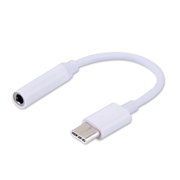 Adapter SAVIO AK-35 (Socket type C - Jack stereo 3,5 mm ; 0,12m; white color)