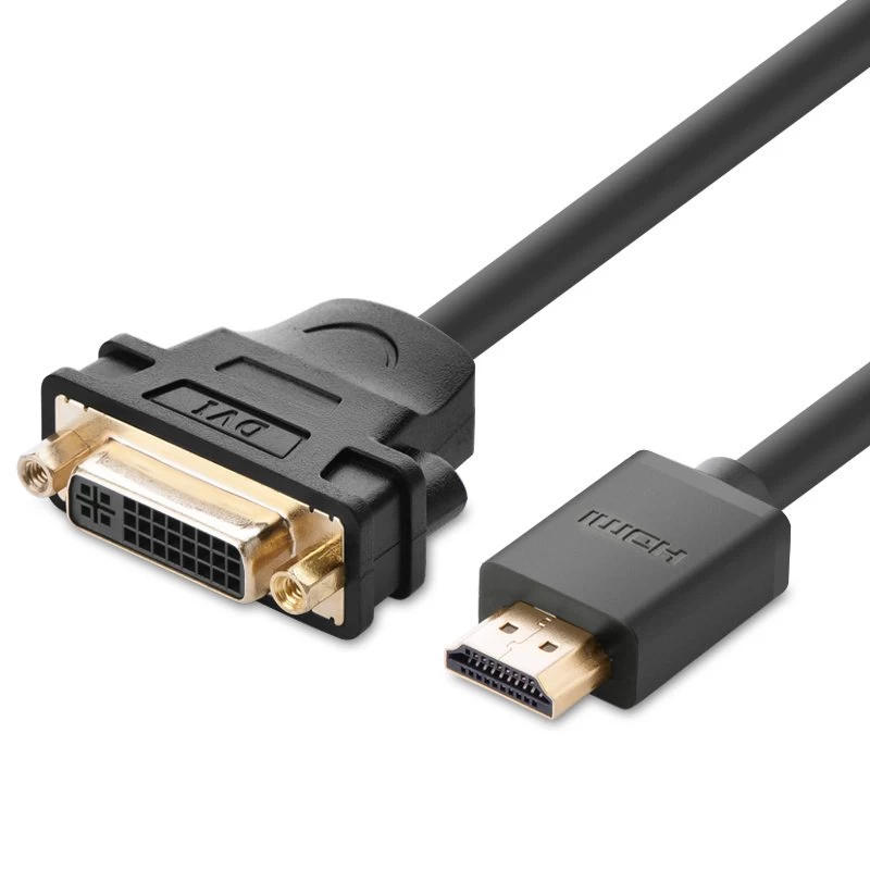 Adapterio Kabelis Dvi Moteris - Hdmi Vyras 22 Cm Juodas Adapterio Kabelis Dvi Moteris - Hdmi Vyras 22 Cm Juodas