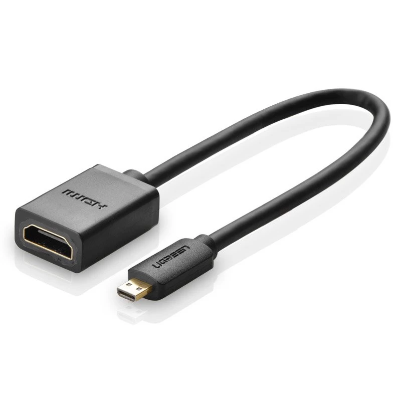 Adapterio Kabelis Hdmi - Micro Hdmi 20 Cm Juodas Adapterio Kabelis Hdmi - Micro Hdmi 20 Cm Juodas