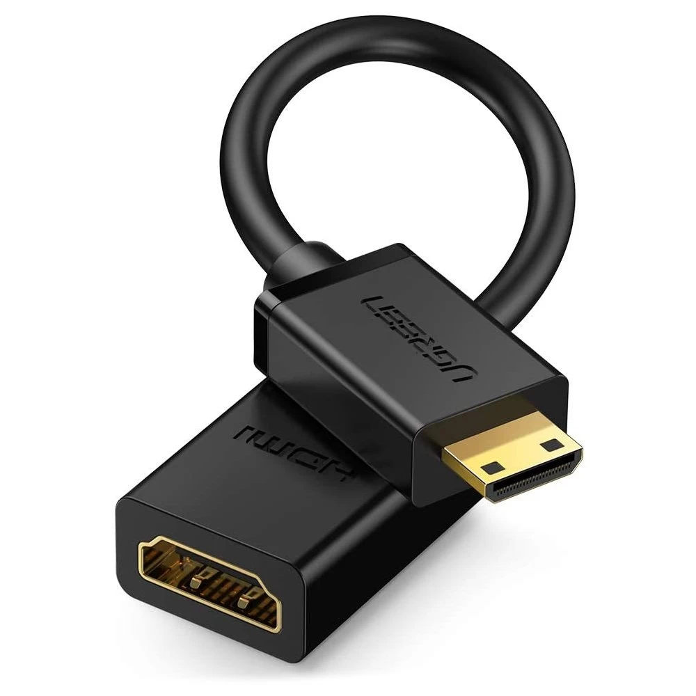 Adapterio Kabelis Hdmi Moteriškas - Mini Hdmi Vyriškas 4k 60hz Hec Arc 22cm Juodas Adapterio Kabelis Hdmi Moteriškas - Mini Hdmi Vyriškas 4k 60hz Hec Arc 22cm Juodas