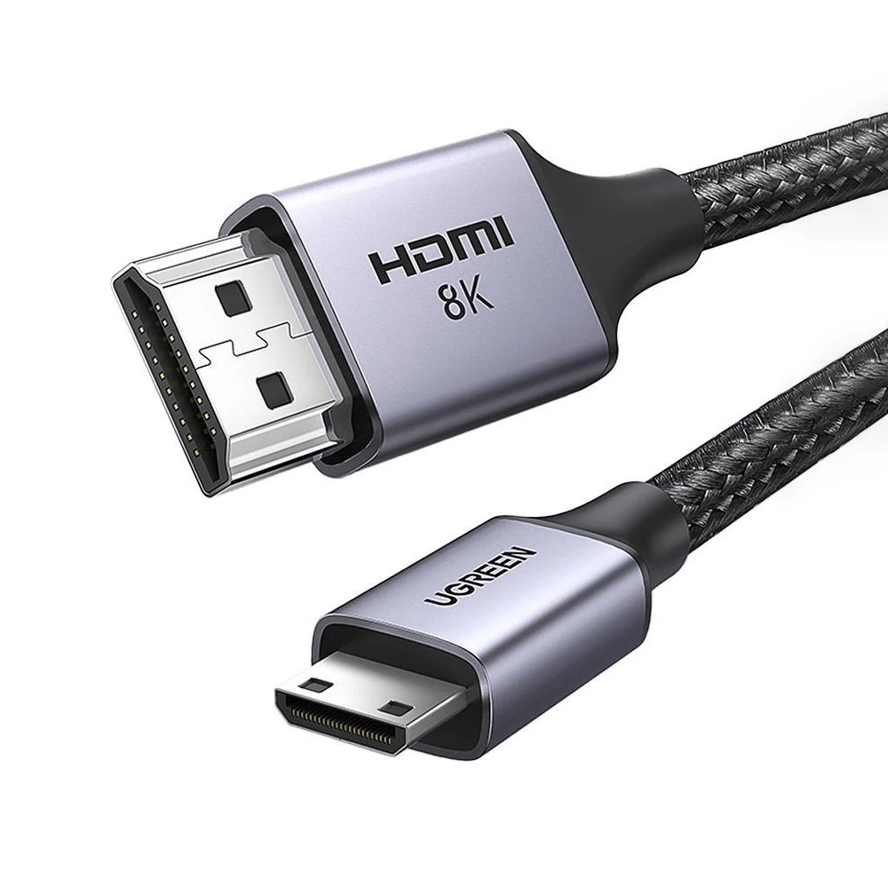 Adapterio Kabelis Mini Hdmi - Hdmi 8k 2 M Pilkas