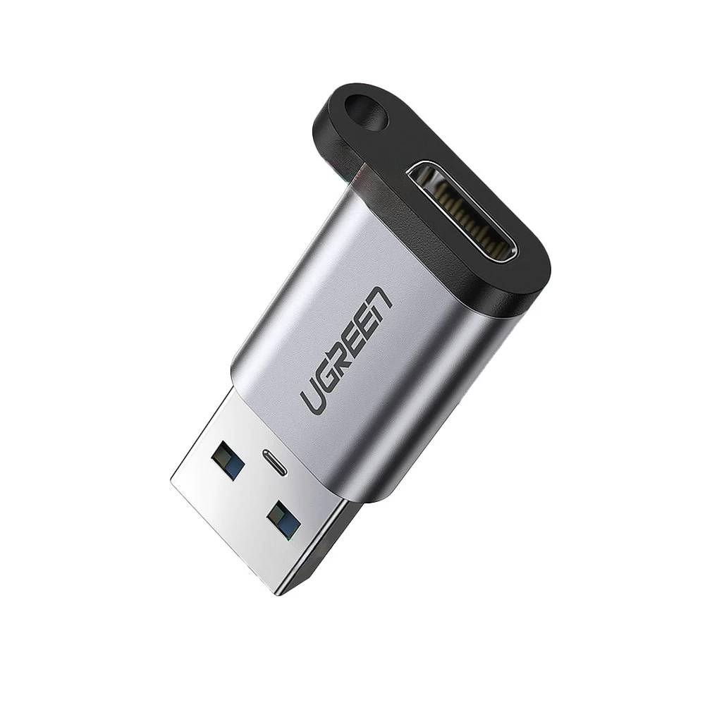 Adapterio Kištukas Iš Usb-c į Usb 5gb/s Pilkos Spalvos Adapterio Kištukas Iš Usb-c į Usb 5gb/s Pilkos Spalvos