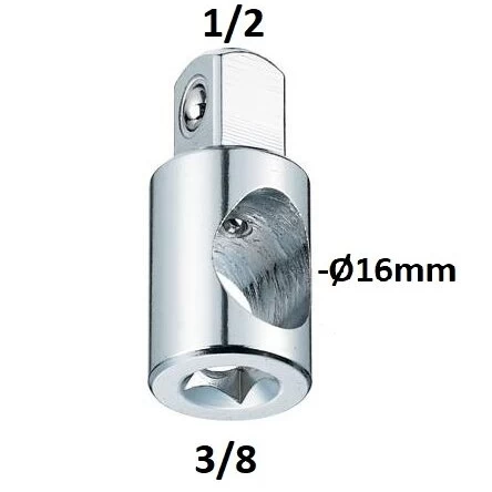 Adapteris 3 krypčių 3/8 - 1/2