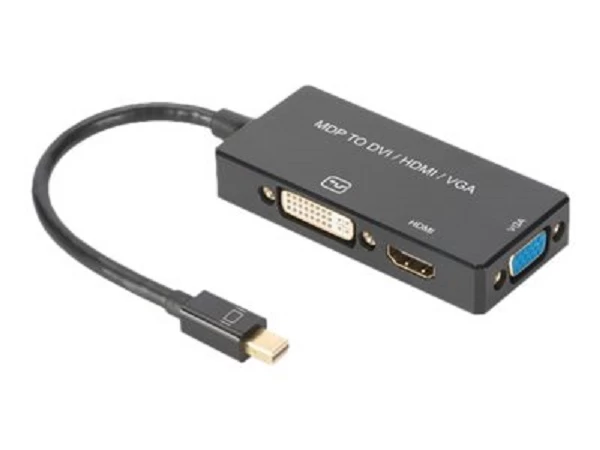 Adapteris Assmann Ak-340419-002-s Mini Displayport - Hdmi + Dvi-d + Vga