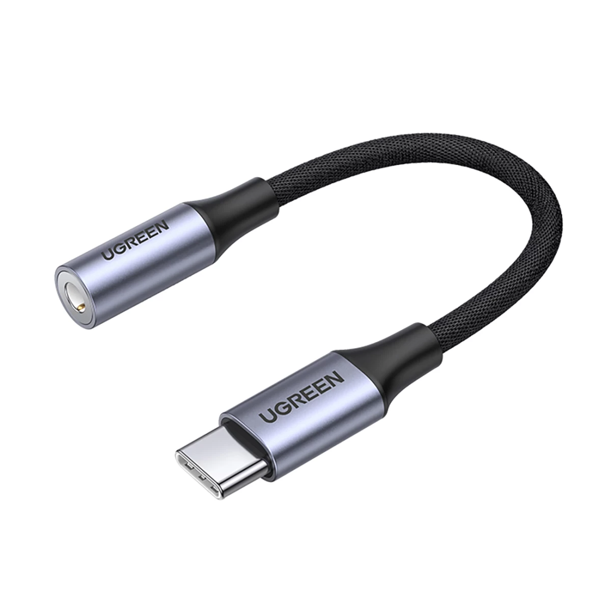 Adapteris Ausinėms Mini Jack 3,5 Mm (moteriškas) - Usb-c (vyriškas) 10 Cm - Pilkas Adapteris Ausinėms Mini Jack 3,5 Mm (moteriškas) - Usb-c (vyriškas) 10 Cm - Pilkas