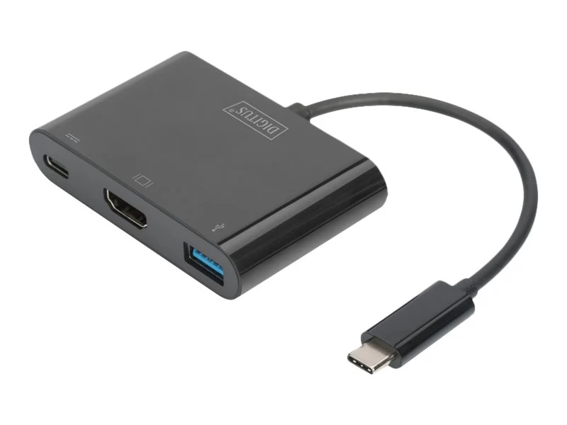 Adapteris Digitus Da-70855 Usb-c 3.1 - Hdmi/usb-c 3.1/usb 3.0