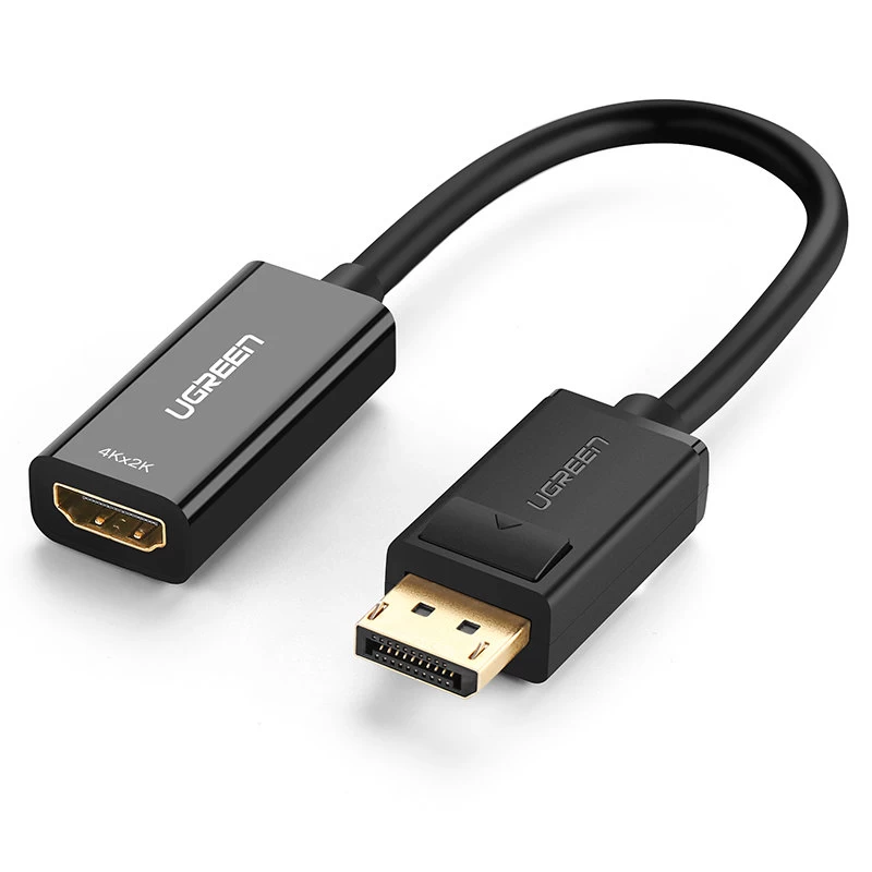 Adapteris Displayport (vyriškas) - Hdmi (moteriškas) 4k 2k Juodas Adapteris Displayport (vyriškas) - Hdmi (moteriškas) 4k 2k Juodas