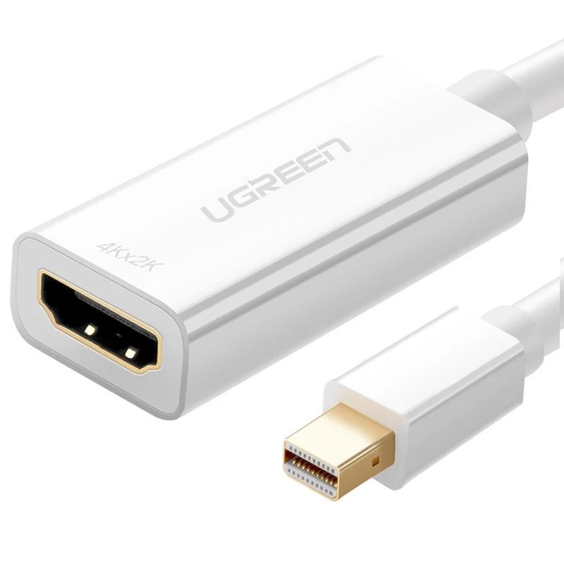 Adapteris Fhd Mini Displayport (vyriškos Lyties) - Hdmi (moteriškos Lyties), Baltas Adapteris Fhd Mini Displayport (vyriškos Lyties) - Hdmi (moteriškos Lyties), Baltas