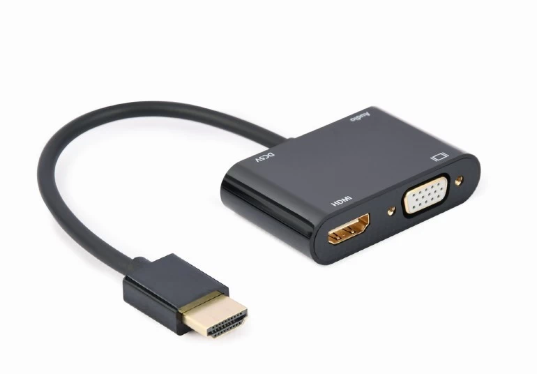 Adapteris Gembird A-hdmim-hdmifvgaf-01 Hdmi - Hdmi/vga/audio