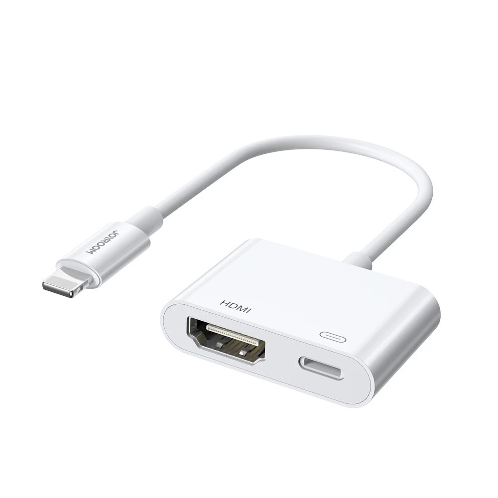 Adapteris Iphone Lightning į Hdmi Fullhd + Lightning Baltos Spalvos Adapteris Iphone Lightning į Hdmi Fullhd + Lightning Baltos Spalvos
