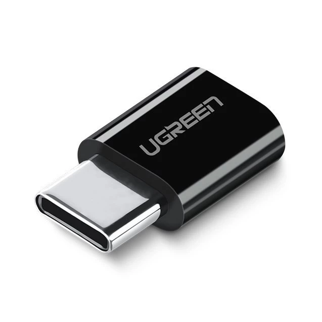 Adapteris Iš Micro Usb į Usb-c - Juodas Adapteris Iš Micro Usb į Usb-c - Juodas