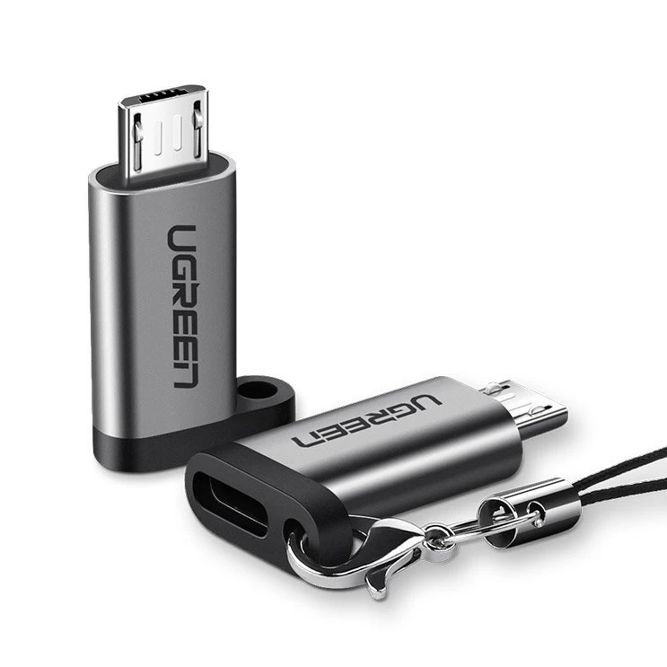 Adapteris Iš Usb-c į Micro Usb - Pilkas Adapteris Iš Usb-c į Micro Usb - Pilkas
